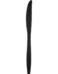Black disposable knives