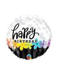 18 Inches Happy Birthday Flowers Balloon