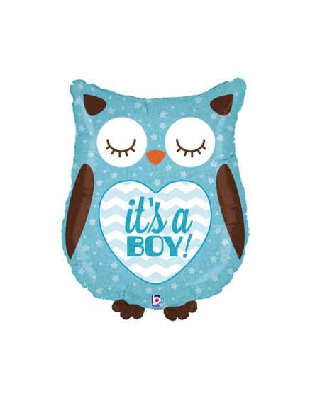 26 Inches It's A Boy Owl Balloon