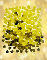 Confetti Paper Gold Heart Shape