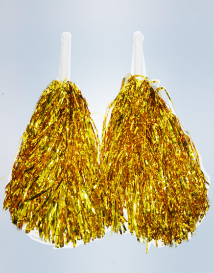 Gold Cheering Pom Poms