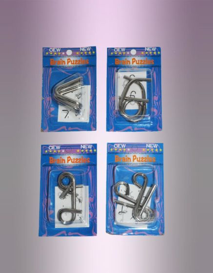 Metal Puzzle Brain Teaser-Card