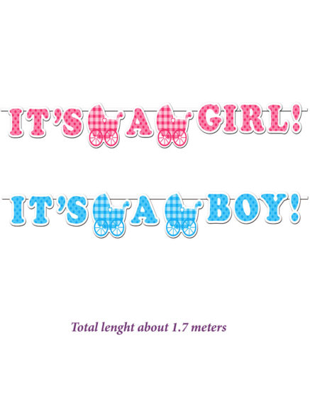 It s A Girl-Boy Banners