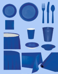 Blue Color Disposable Table Skirting
