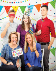 Party Banner Photo Booth Background