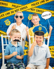 Police Party Photo Booth Background