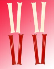 Red White Inflatable Cheering Sticks