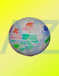 Paint Paper Lantern On White Base