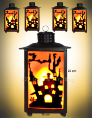 Halloween Hanging Decorations LED Fire Flame Lamp