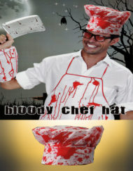 Halloween Props Bloody Chef Hat