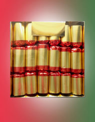 Christmas Crackers Gold With Red