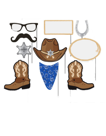 Cowboy Theme Photo Booth Props