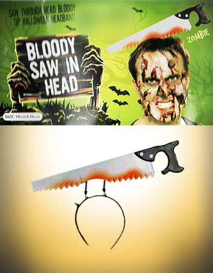 Halloween Dress Up Bloody Saw Headband