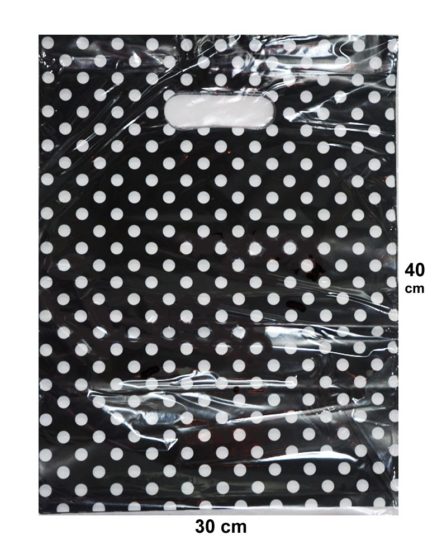 High Density Polythene Bag Black-White-B