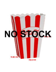 Popcorn Boxes Red White Stripes Large