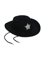 Black Cowboy Hat Velvet