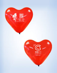 Custom Heart Shape Balloon Printing