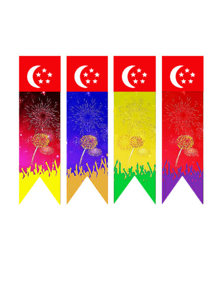 Singapore Flag Vertical Hanging