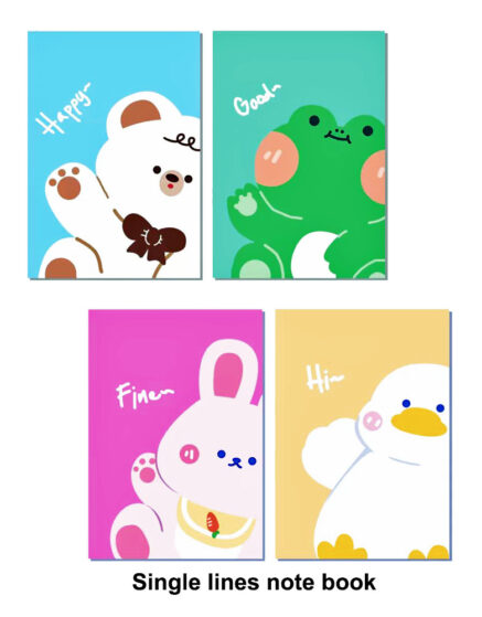 Single LIne Cute Animal Notebooks