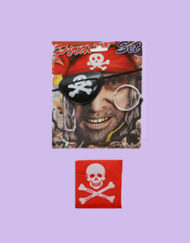 Pirate Set With Eye Mash Head Gear Ear Ring