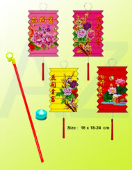 16 cm Paper Lanterns With LED-Stick