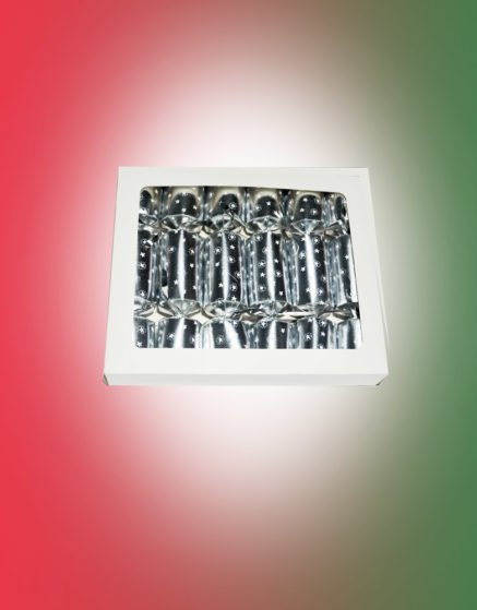 6 Christmas Crackers Silver 8 inches