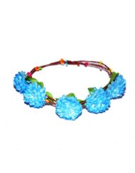 Blue Big Flower Headbands-