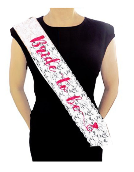 Bride to be Sash White