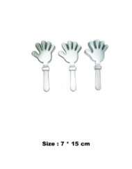 Silver Hand clapper 7 x 15 cm