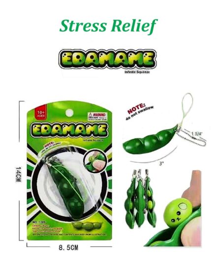 Stress Relief Squeeze Green Bean