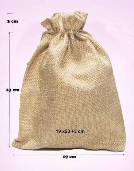 Gunny Sack String Bag 19x23+3 cm