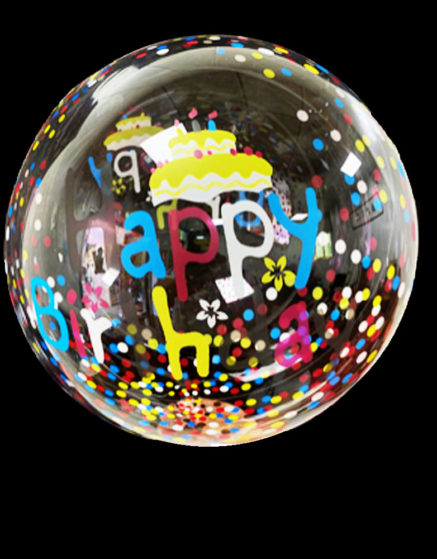 Printed Happy Birthday Bubble Balloon