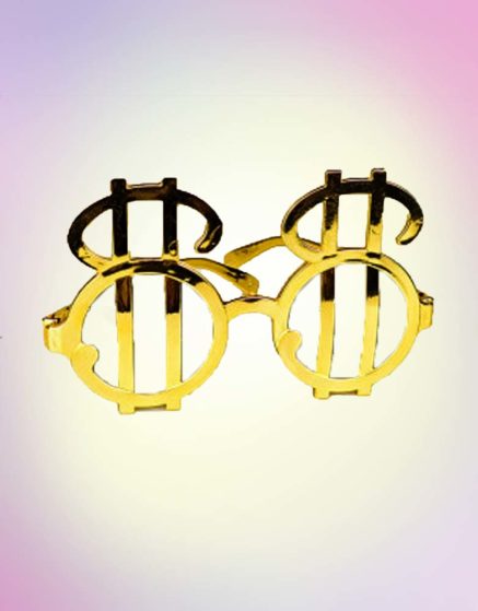 Gold Dollar Sign Spectacle