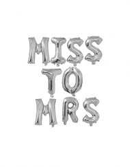 Miss To Mrs Silver Balloon