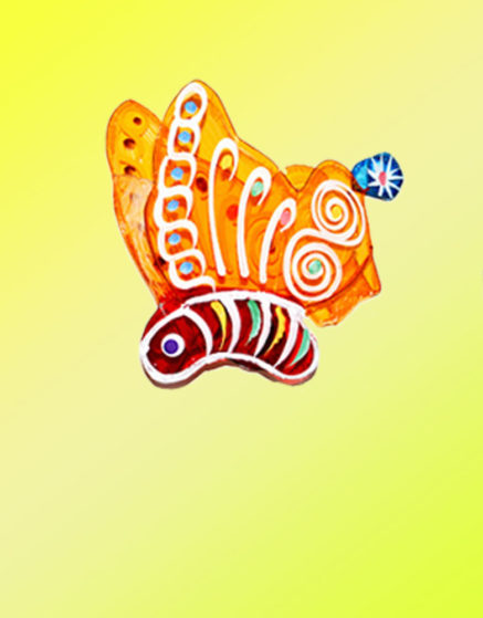 Traditional Cellophane Paper Lantern Butterfly