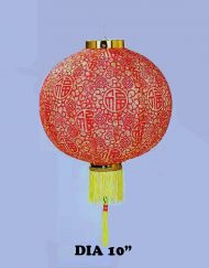 CNY 10 inches Silk Lantern-FU