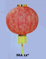 CNY 12 inch Silk Lantern-FU