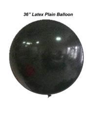 36 Inches Black Plain Balloon