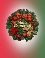 43 cm Wreath With Decor