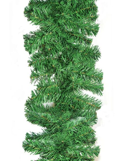 9 ft Bendable leafs Green Christmas Garland
