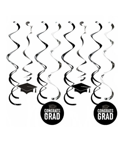 8 pieces Congrats GRAD Dizzy Danglers