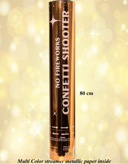 80 cm Popper Confetti-Rose Gold Packaging