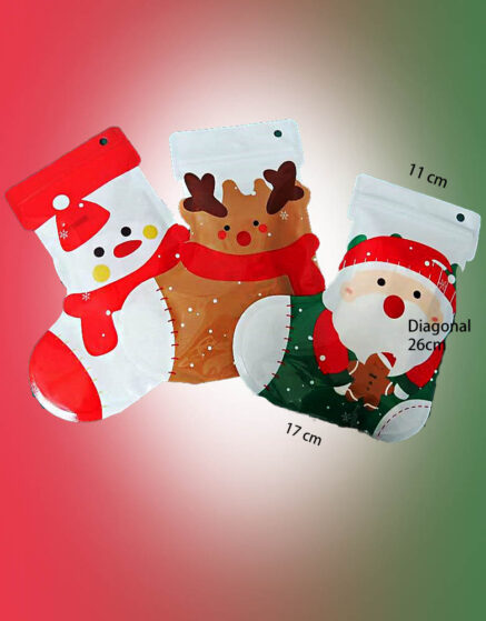 Plastic Christmas Socks