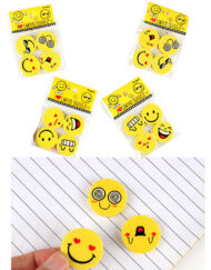4 in 1 Smiley Face Printed Eraser
