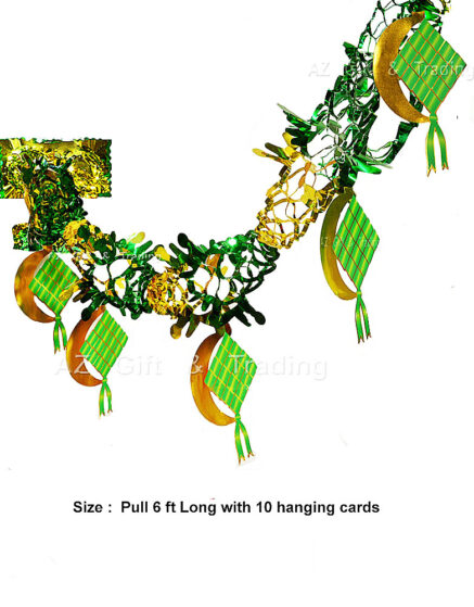 Hari Raya Hanging Decoration 6 ft Garland Moon-Ketupat