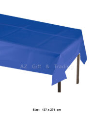 Blue Party Table Cloth-Plastic