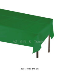 Disposable Green Party Plastic Table Cloths.