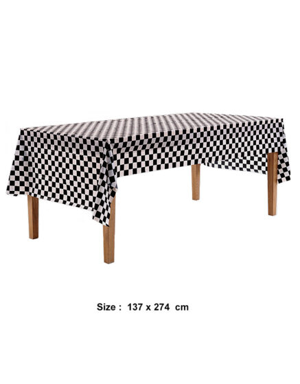 Disposable Black-White Table Cover