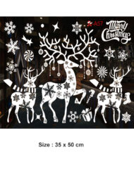 Christmas Stickers For Windows-Reindeer