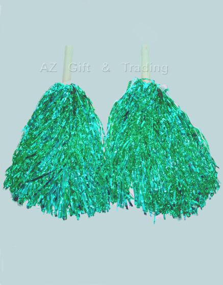 Cheerleader pom poms-green
